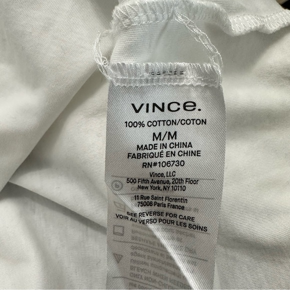 Vince Side Tie Cotton T-Shirt Dress Faux Wrap Medium Casual Summer Travel READ - Picture 7 of 9